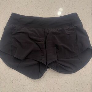 Lululemon Speed Up Short Long 4" Black Size 6 Running Athletic Lined